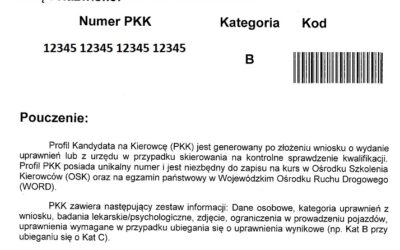 Jak odzyskać zgubiony numer PKK?